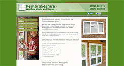 Desktop Screenshot of pembrokeshirewindowrepairs.co.uk