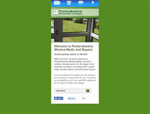 Tablet Screenshot of pembrokeshirewindowrepairs.co.uk